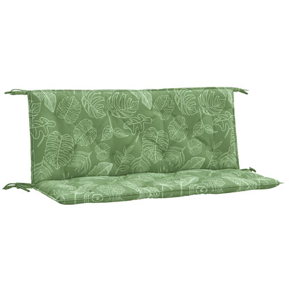 Gartenbank-Auflagen 2 Stk. Blattmuster 120x50x7 cm Stoff - Pazzar.ch