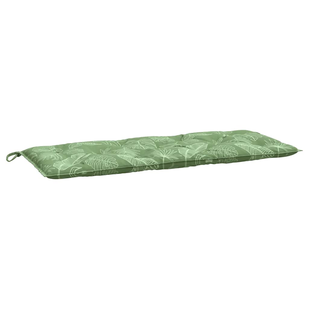 Gartenbank-Auflagen 2 Stk. Blattmuster 120x50x7 cm Stoff - Pazzar.ch