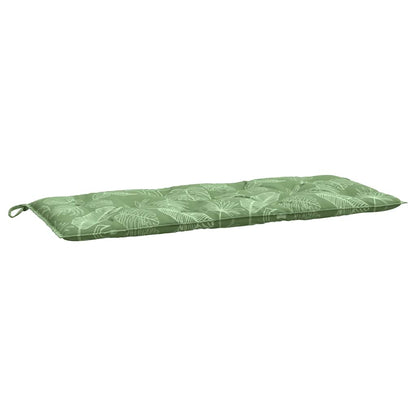 Gartenbank-Auflagen 2 Stk. Blattmuster 120x50x7 cm Stoff - Pazzar.ch