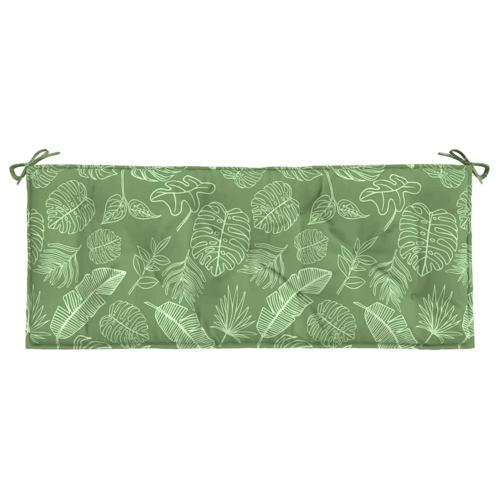 Gartenbank-Auflagen 2 Stk. Blattmuster 120x50x7 cm Stoff - Pazzar.ch