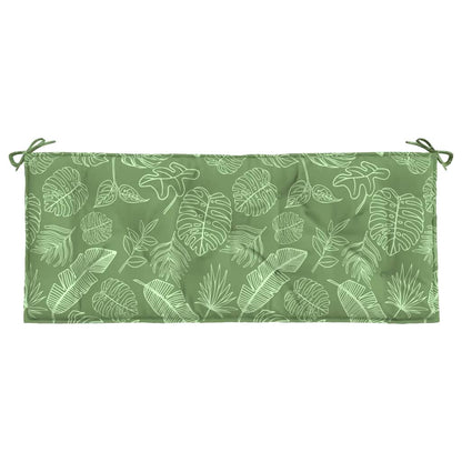 Gartenbank-Auflagen 2 Stk. Blattmuster 120x50x7 cm Stoff - Pazzar.ch