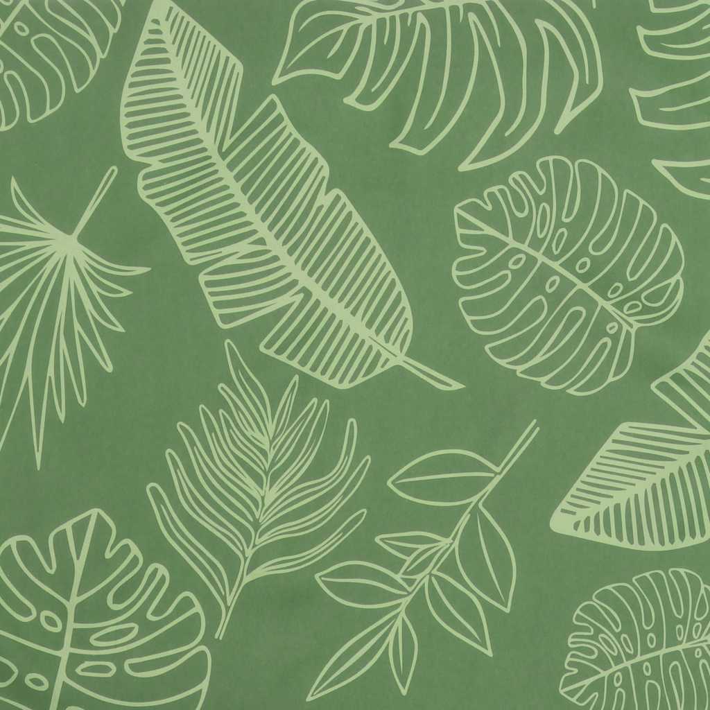 Gartenbank-Auflagen 2 Stk. Blattmuster 120x50x7 cm Stoff - Pazzar.ch