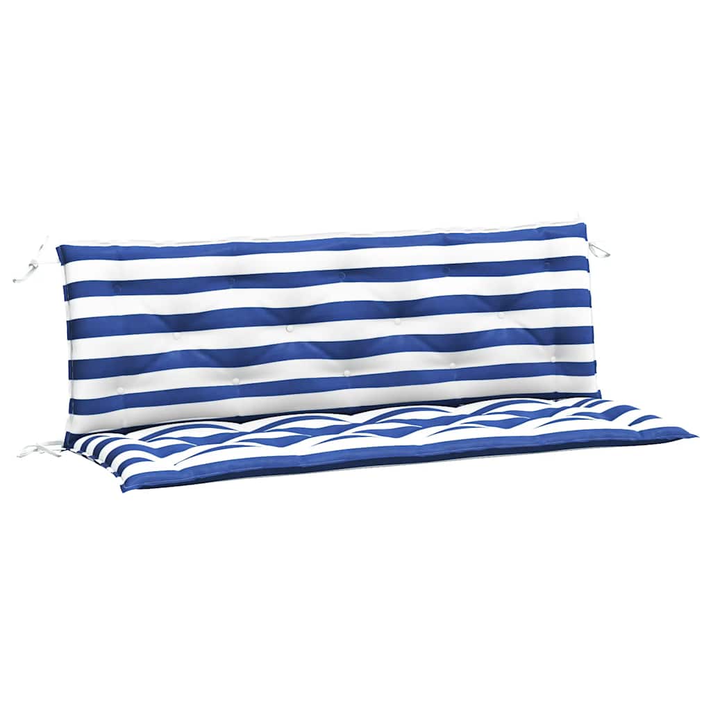 Gartenbank-Auflagen 2 Stk. Blau&Weiß Gestreift 150x50x7cm Stoff - Pazzar.ch