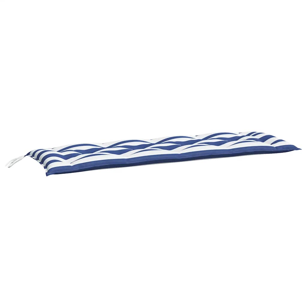 Gartenbank-Auflagen 2 Stk. Blau&Weiß Gestreift 150x50x7cm Stoff - Pazzar.ch