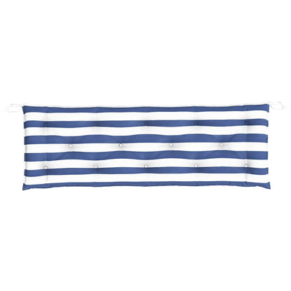 Gartenbank-Auflagen 2 Stk. Blau&Weiß Gestreift 150x50x7cm Stoff - Pazzar.ch
