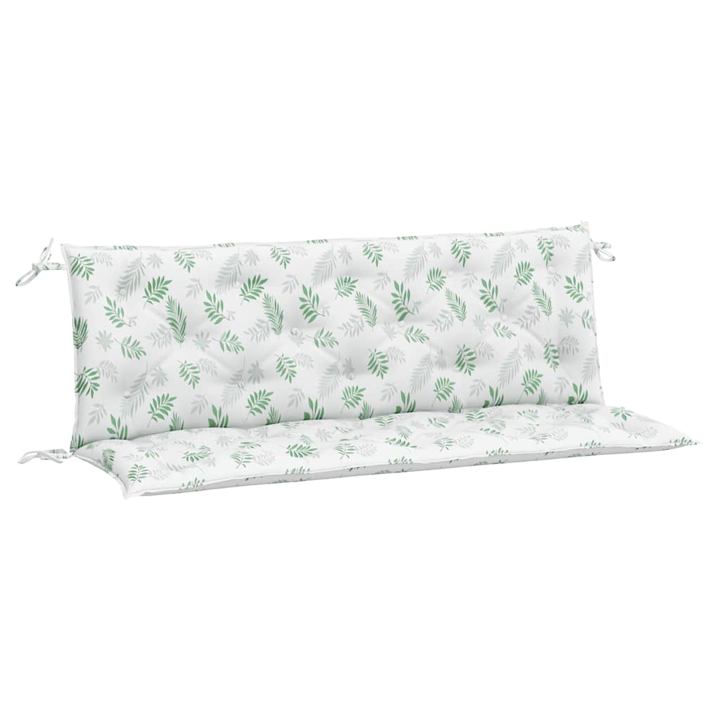Gartenbank-Auflagen 2 Stk. Blattmuster 150x50x7 cm Stoff - Pazzar.ch