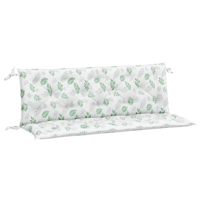 Gartenbank-Auflagen 2 Stk. Blattmuster 150x50x7 cm Stoff - Pazzar.ch