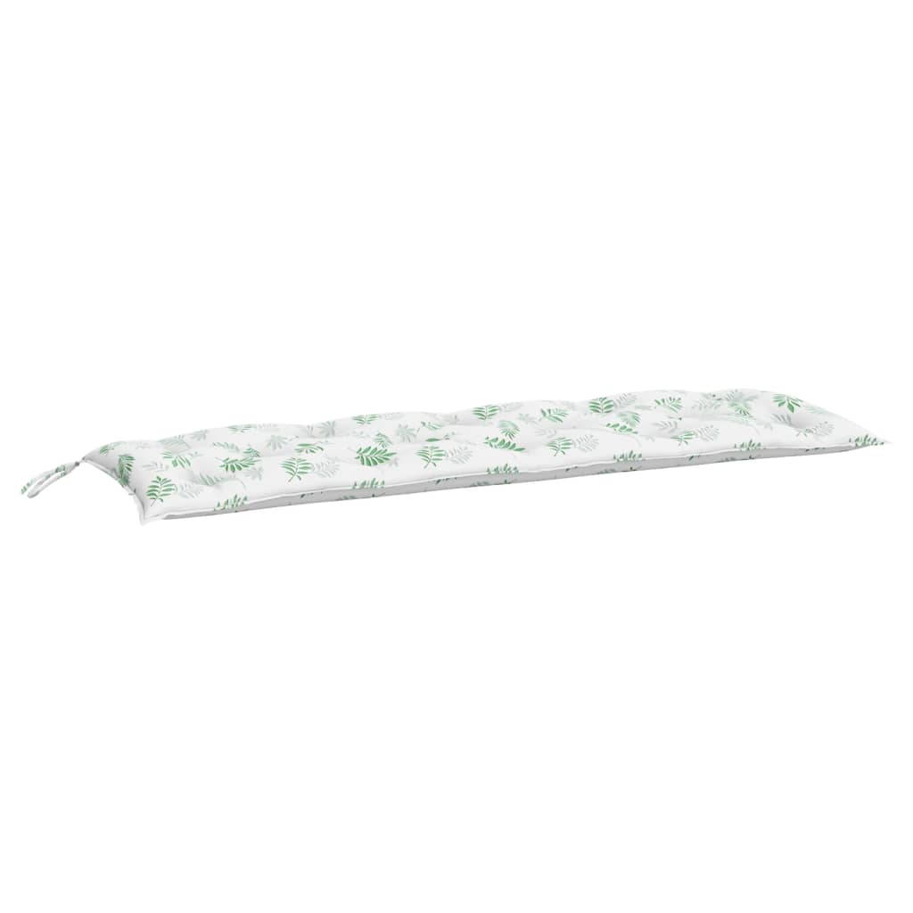 Gartenbank-Auflagen 2 Stk. Blattmuster 150x50x7 cm Stoff - Pazzar.ch