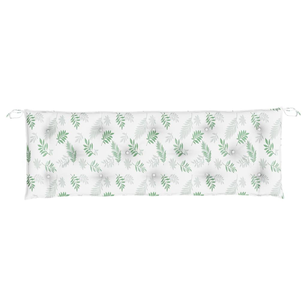 Gartenbank-Auflagen 2 Stk. Blattmuster 150x50x7 cm Stoff - Pazzar.ch
