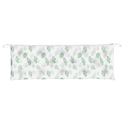 Gartenbank-Auflagen 2 Stk. Blattmuster 150x50x7 cm Stoff - Pazzar.ch