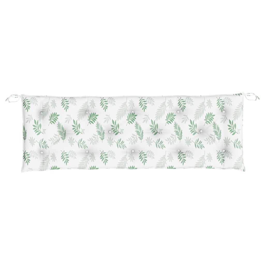 Gartenbank-Auflagen 2 Stk. Blattmuster 150x50x7 cm Stoff - Pazzar.ch