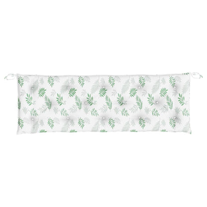 Gartenbank-Auflagen 2 Stk. Blattmuster 150x50x7 cm Stoff - Pazzar.ch