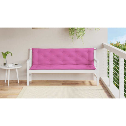 Gartenbank-Auflagen 2 Stk. Rosa 150x50x7 cm Stoff - Pazzar.ch