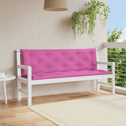 Gartenbank-Auflagen 2 Stk. Rosa 150x50x7 cm Stoff - Pazzar.ch