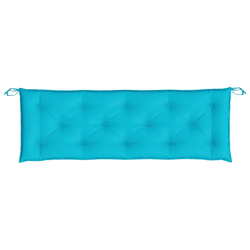 Gartenbank-Auflagen 2 Stk. Türkis 150x50x7 cm Stoff - Pazzar.ch