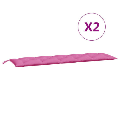 Gartenbank-Auflagen 2 Stk. Rosa Oxford-Gewebe - Pazzar.ch