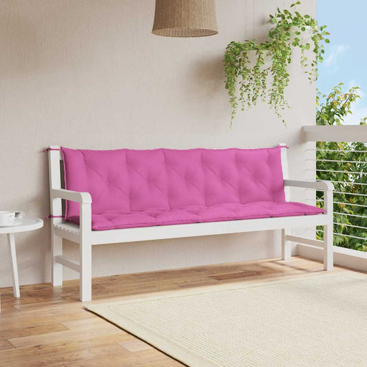 Gartenbank-Auflagen 2 Stk. Rosa Oxford-Gewebe - Pazzar.ch