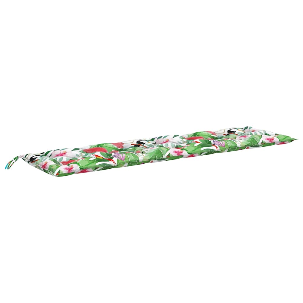 Gartenbank-Auflagen 2 Stk. Mehrfarbig 200x50x7 cm Stoff - Pazzar.ch