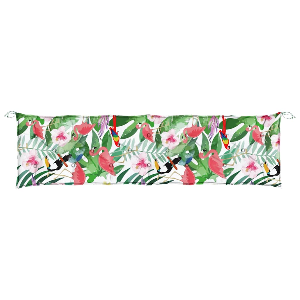 Gartenbank-Auflagen 2 Stk. Mehrfarbig 200x50x7 cm Stoff - Pazzar.ch