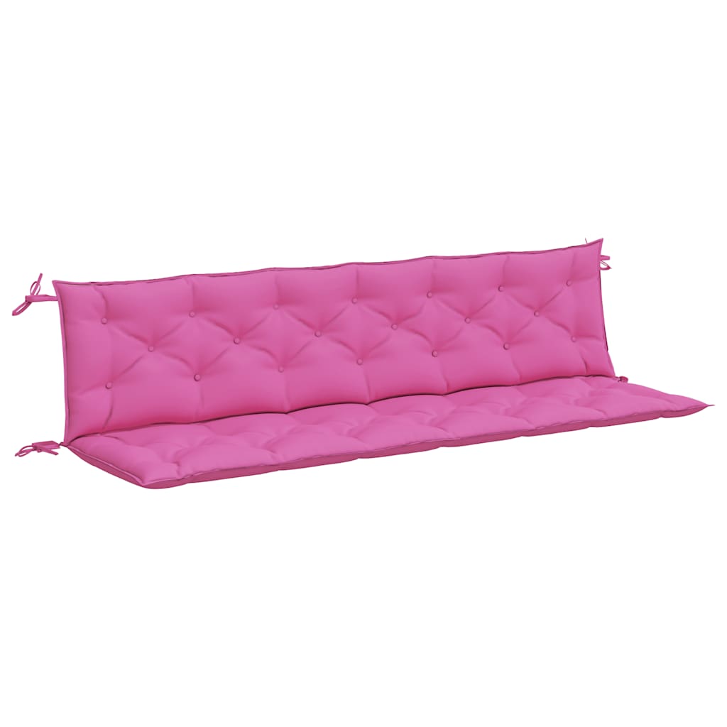 Gartenbank-Auflagen 2 Stk. Rosa 200x50x7 cm Stoff - Pazzar.ch