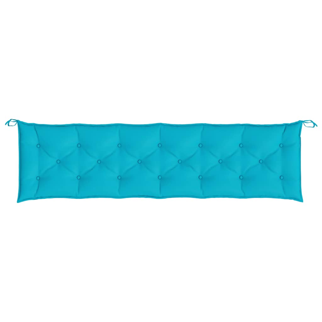Gartenbank-Auflagen 2 Stk. Türkis 200x50x7 cm Stoff - Pazzar.ch