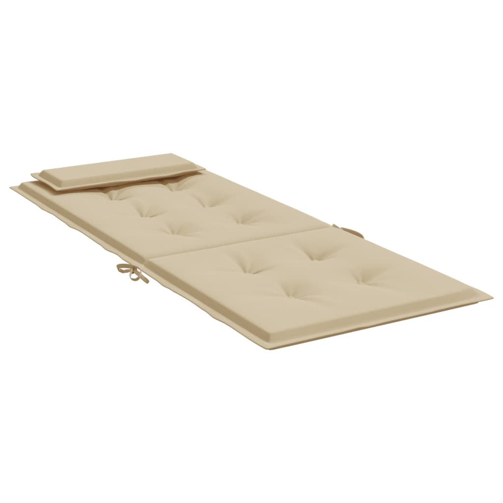 Hochlehner-Auflagen 2 Stk. Beige Oxford-Gewebe - Pazzar.ch