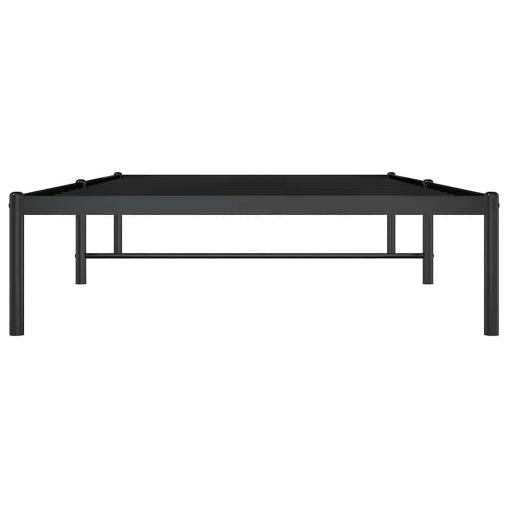 Bettgestell Metall Schwarz 100x200 cm
