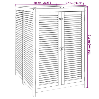 Gartenbox 70x87x104 cm Massivholz Akazie - Pazzar.ch