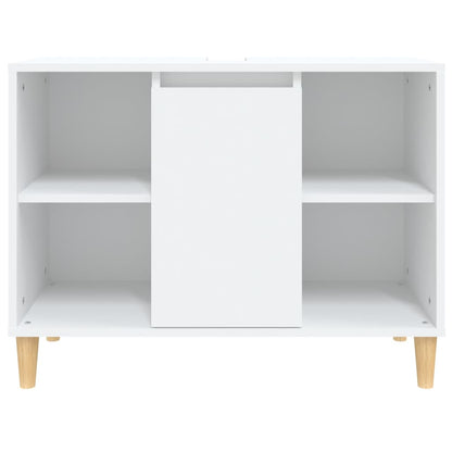 Waschbeckenunterschrank Weiß 80x33x60 cm Holzwerkstoff - Pazzar.ch