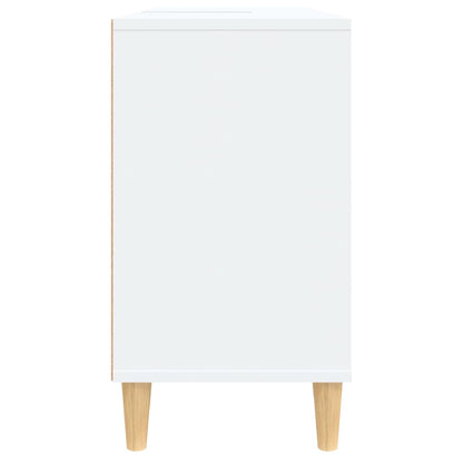 Waschbeckenunterschrank Weiß 80x33x60 cm Holzwerkstoff - Pazzar.ch