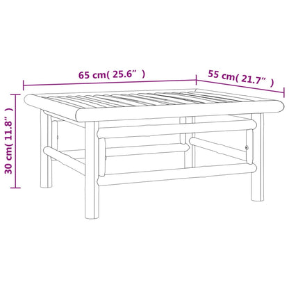 10-tlg. Garten-Lounge-Set mit Grünen Kissen Bambus - Pazzar.ch