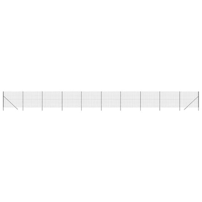 Maschendrahtzaun Anthrazit 1,4x25 m Verzinkter Stahl