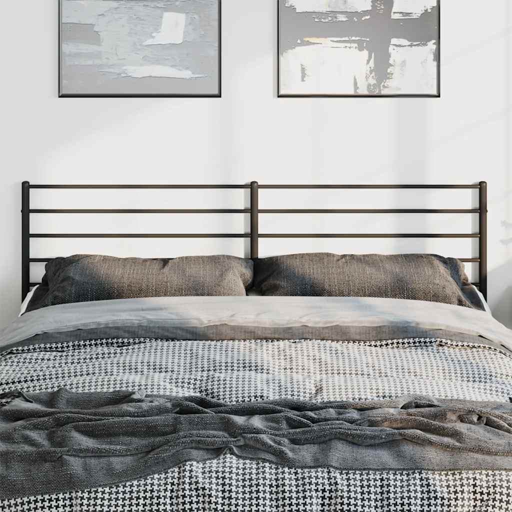 Kopfteil Metall Schwarz 193 cm