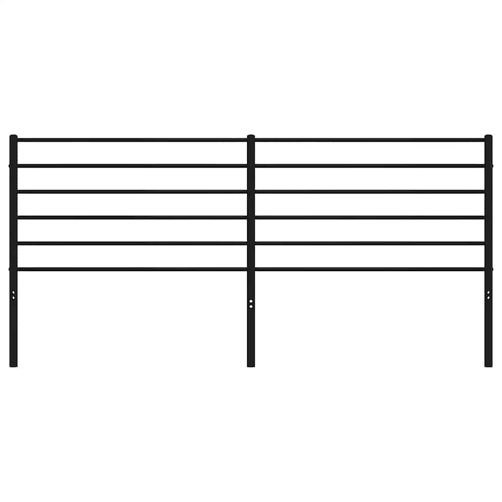 Kopfteil Metall Schwarz 193 cm