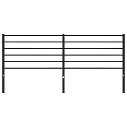 Kopfteil Metall Schwarz 193 cm