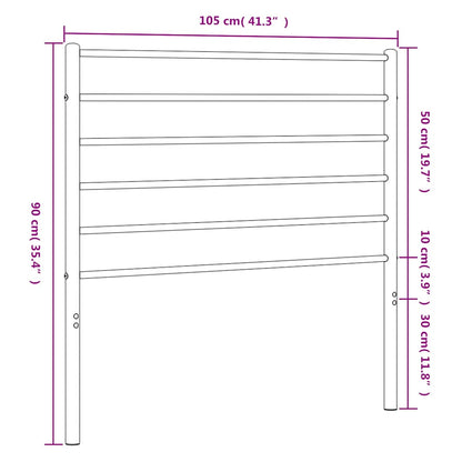 Kopfteil Metall Weiß 100 cm
