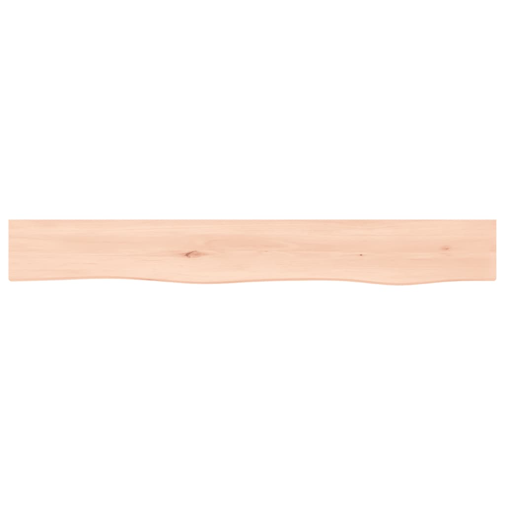 Wandregal 80x10x6 cm Massivholz Eiche Unbehandelt - Pazzar.ch