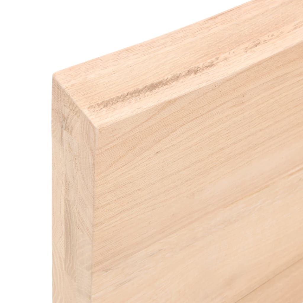 Wandregal 80x10x6 cm Massivholz Eiche Unbehandelt - Pazzar.ch