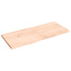 Wandregal 140x60x(2-4) cm Massivholz Eiche Unbehandelt