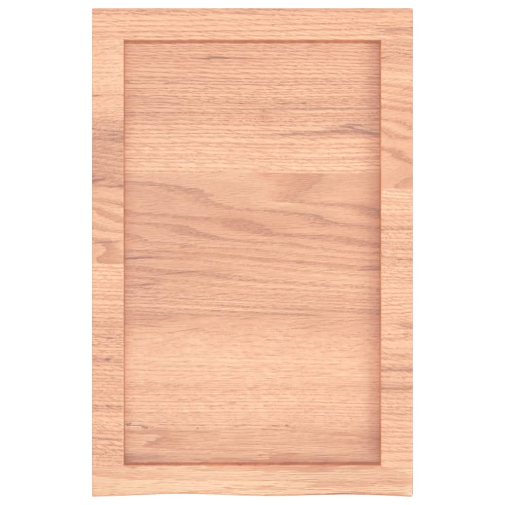 Wandregal Hellbraun 40x60x(2-6) cm Massivholz Eiche Behandelt - Pazzar.ch