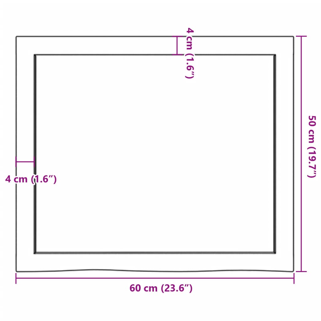 Wandregal Hellbraun 60x50x(2-6) cm Massivholz Eiche Behandelt - Pazzar.ch