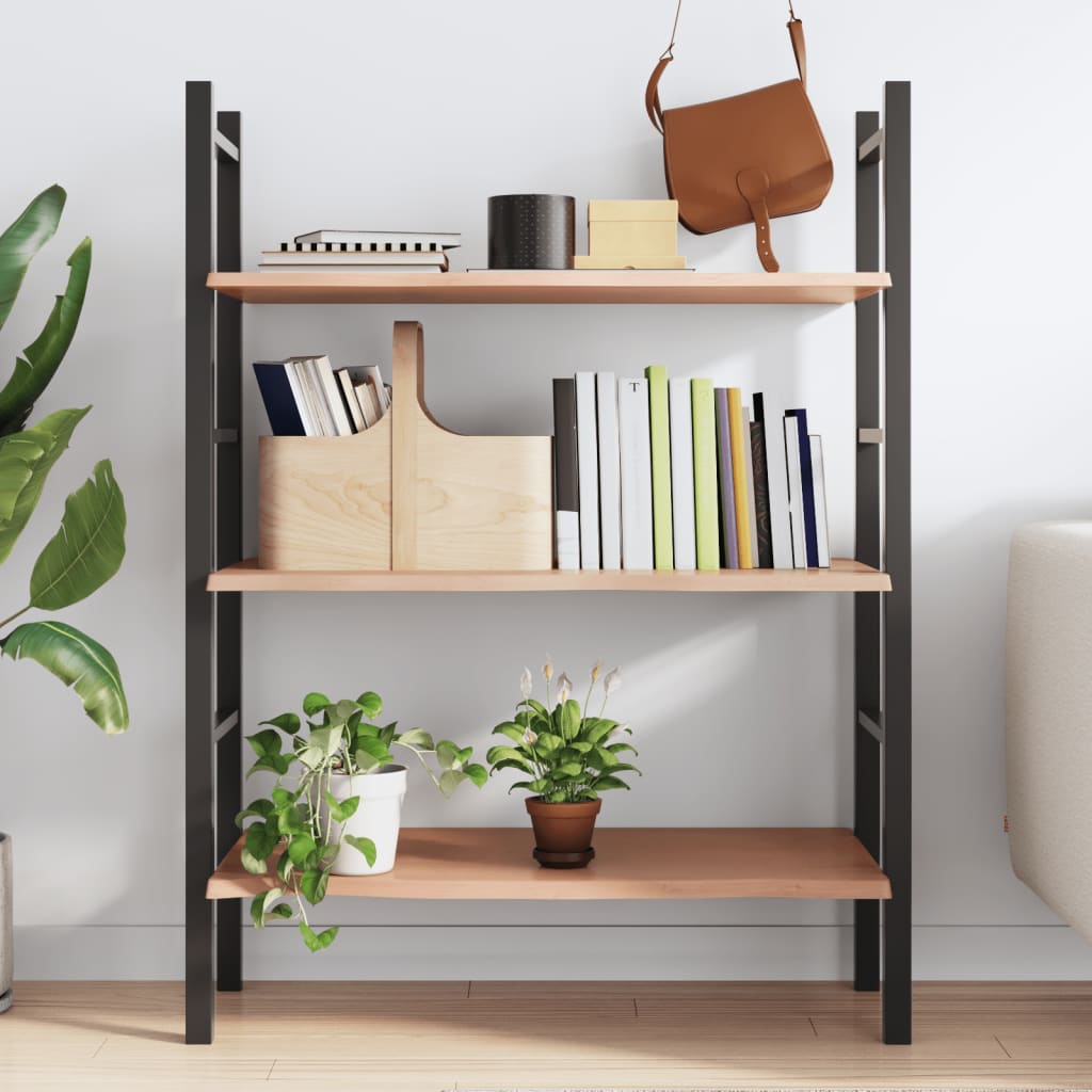 Wandregal Hellbraun 80x60x2 cm Massivholz Eiche Behandelt - Pazzar.ch