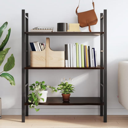 Wandregal Dunkelbraun 80x60x2 cm Massivholz Eiche Behandelt - Pazzar.ch