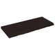 Wandregal Dunkelbraun 120x50x(2-6)cm Massivholz Eiche Behandelt