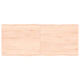 Tischplatte 120x50x(2-6) cm Massivholz Unbehandelt Baumkante
