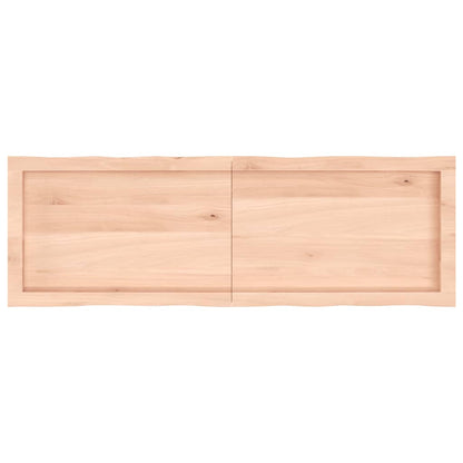 Tischplatte 140x60x(2-6) cm Massivholz Unbehandelt Baumkante - Pazzar.ch