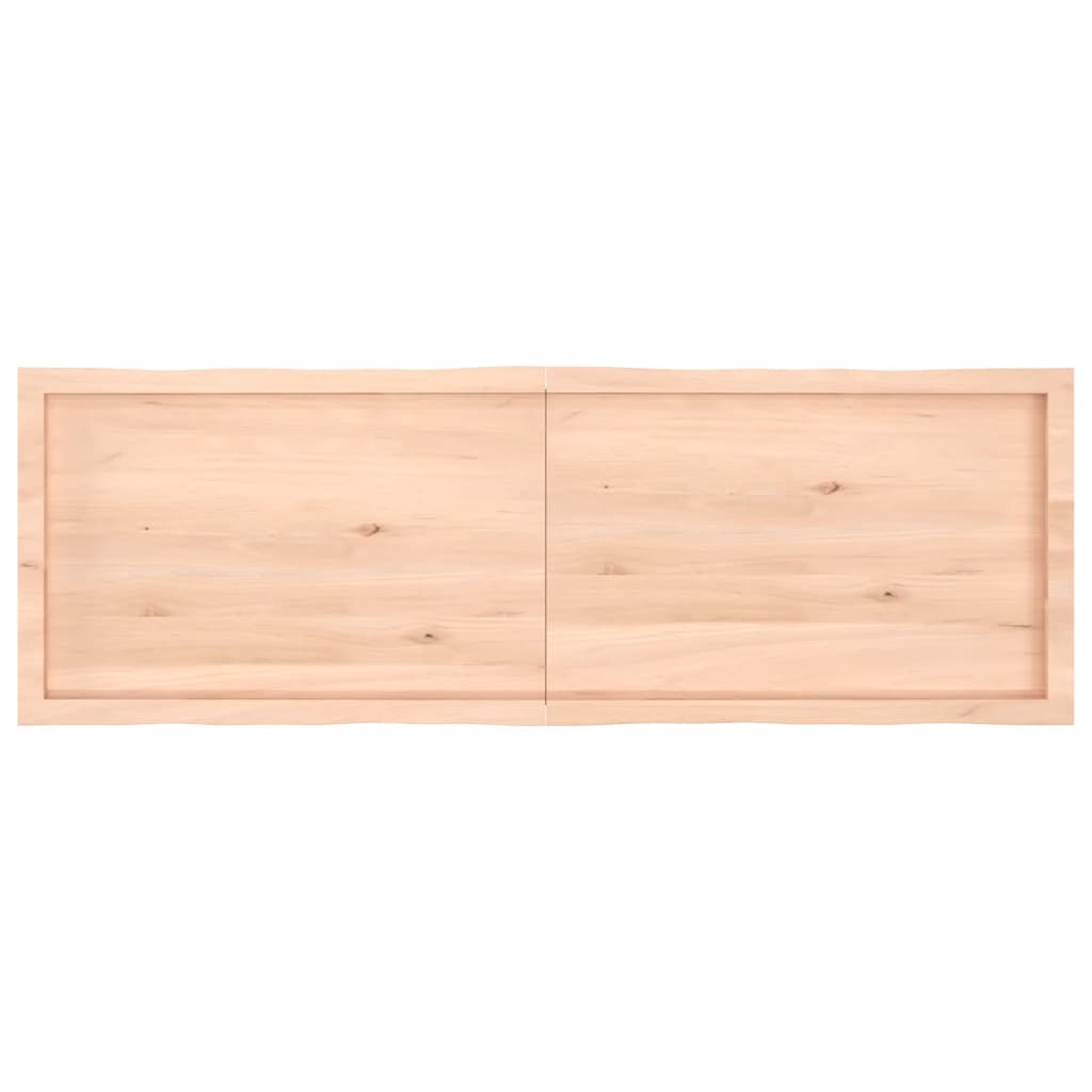 Tischplatte 160x50x(2-4) cm Massivholz Unbehandelt Baumkante - Pazzar.ch