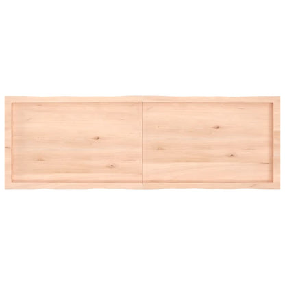 Tischplatte 160x50x(2-4) cm Massivholz Unbehandelt Baumkante - Pazzar.ch