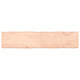 Tischplatte 180x40x(2-6) cm Massivholz Unbehandelt Baumkante