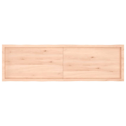 Tischplatte 180x50x(2-6) cm Massivholz Unbehandelt Baumkante